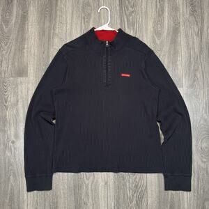 Vintage Y2K Abercrombie & Fitch Quarter Zip Sweater Mens Size XL Muscle Fit USA